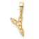 14K Yellow Gold Lab Grown Diamond Letter Y Initial Pendant