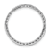 Rhodium Over 10k White Gold 0.76 ctw Diamond Circle Chain Slide Pendant