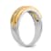 14K Yellow and White Gold Lab Grown Diamond SI1/SI2, G H I, Men's Band
