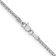 Rhodium Over 14k White Gold 1.9mm Solid Flat Wheat 20 Inch Chain