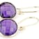 Purple Amethyst 14k Yellow Gold Dangle Earrings 8.00ctw