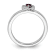 Sterling Silver Stackable Expressions Lab Created Ruby Heart Ring 0.08ctw