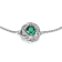 Green Lab Created Emerald Rhodium Over Sterling Silver Bracelet 0.47ctw