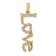 14K Yellow Gold Polished LOVE Diamond Pendant