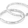 Diamond-Cut Hoop Earrings In Sterling Silver 1.25"