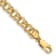 14k Yellow Gold 5.5mm Solid Double Link Charm Bracelet