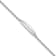 Rhodium Over Sterling Silver Enameled PRINCESS with 1-inch Extender
Children's Bracelet