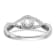 Rhodium Over 14K White Gold Lab Grown Diamond Complete Halo Engagement
Ring 0.282ctw