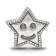 Sterling Silver Smiley Star Bead