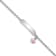 Rhodium Over Sterling Silver Pink Enamel Crown with 1-inch Extender
Children's ID Bracelet