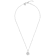 Initial F Charm Pendant Necklace In Silver-Tone