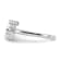 Rhodium Over 14K White Gold Lab Grown Diamond VS/SI GH, Initial J
Adjustable Ring