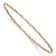 14k Tri-color gold 2mm Diamond-Cut Twisted Slip-On Bangle