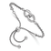Rhodium Over Sterling Silver Fancy Link Adjustable 4 to 9-inch Bracelet