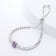 Purple Amethyst with Moissanite Accents Rhodium Over Sterling Silver Bracelet