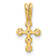 14k Yellow Gold Cubic Zirconia Cross Pendant