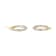White Cubic Zirconia Rhodium And 18K Yellow Gold Over Sterling Silver
Hoop Earrings 2.89ctw