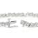 White Diamond Rhodium Over Sterling Silver Tennis Bracelet 0.50ctw