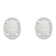 7x5mm Oval Created Opal And Created White Sapphire 10k White Gold Halo
Stud Earrings