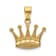 14K Yellow Gold Crown Pendant