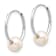 Rhodium Over 10k White Gold 5-6mm White Freshwater Cultured Pearl
9/16" Endless Hoop Earrings