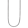 Rhodium Over Sterling Silver Polished 4mm Box 24 Inch Chain