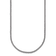 Rhodium Over Sterling Silver Polished 1.8mm Franco 24 Inch Chain