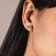 White Cubic Zirconia 14k Yellow Gold Studs With Velvet Gift Box 2.50ctw