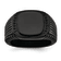 Stainless Steel Polished Black IP-plated with Black Cubic Zirconia
Signet Ring