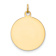 14k Yellow Gold Satin Saint Elizabeth Seton Medal Charm