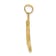 14k Yellow Gold Textured and Diamond-Cut Lizard Pendant
