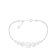 4-4.5mm, 5-5.5mm, 6-6.5mm, and 7-7.5mm White Cultured Freshwater Pearl
Silver  Bracelet