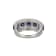 Blue And White Cubic Zirconia Platinum Over Sterling Silver Ring 7.75ctw