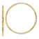 14k Yellow Gold Diamond-Cut and Satin 1 3/16" Endless Hoop Earrings
