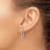 Rhodium Over 14K White Gold Lab Grown Diamond SI1/SI2, G H I, In and Out
J-Hoop Earrings