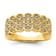 14K Yellow Gold Pave Diamond Wedding Band 0.24ctw