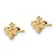 14k Yellow Gold Children's Textured Bumble Bee Stud Earrings