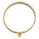 14k Yellow Gold, 14k White Gold and 14k Rose Gold Set of 7 Textured
Slip-on Bangle with Dangle Heart
