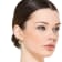Clear Cubic Zirconia, 14k Gold Plated over Brass Heart Dangle Infinity
Hoop Drop Earrings for Teens