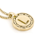 Cardano Initial L Pendant Necklace In 18K Gold Over Bronze