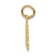 14k Yellow Gold Textured Number 1 Mom Pendant