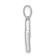 Rhodium Over 14k White Gold Diamond Letter M Initial Pendant
