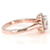 Round CZ Ring With Halo In 18K Rose Gold Over Sterling Silver