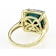 Turquoise Solitaire Ring With Filigree Halo In 18K Gold Over Sterling
Silver 12mm