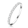 CZ Two-Row Bangle Bracelet In Sterling Silver