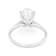 Lab-Grown Diamond Oval Solitaire Ring In 14K White Gold 3.00ct