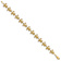 14k Yellow Gold Polished and Textured Mini Sea Turtle Link Bracelet