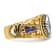 10K Two-Tone Yellow and White Gold Men's Textured and Enameled Masonic
Blue Lodge Ring