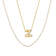 CZ Initial Z Tennis Necklace And Pendant Set In 14K Gold Over Brass 4.05ctw