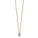 14K Yellow Gold 1.50 ct. 7.5mm Round G H I True Light Moissanite
Solitaire Pendant with Chain